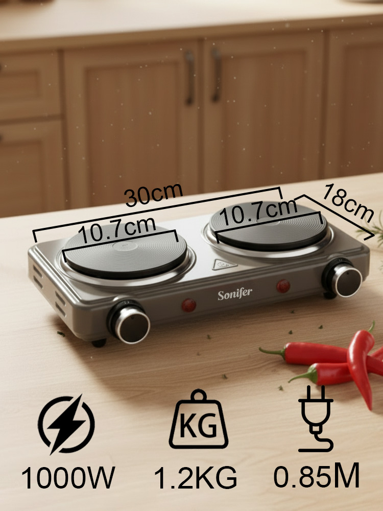 Elektryczna kuchenka dwupalnik – Kitchen Appliances Electric Stove recenzja i cena