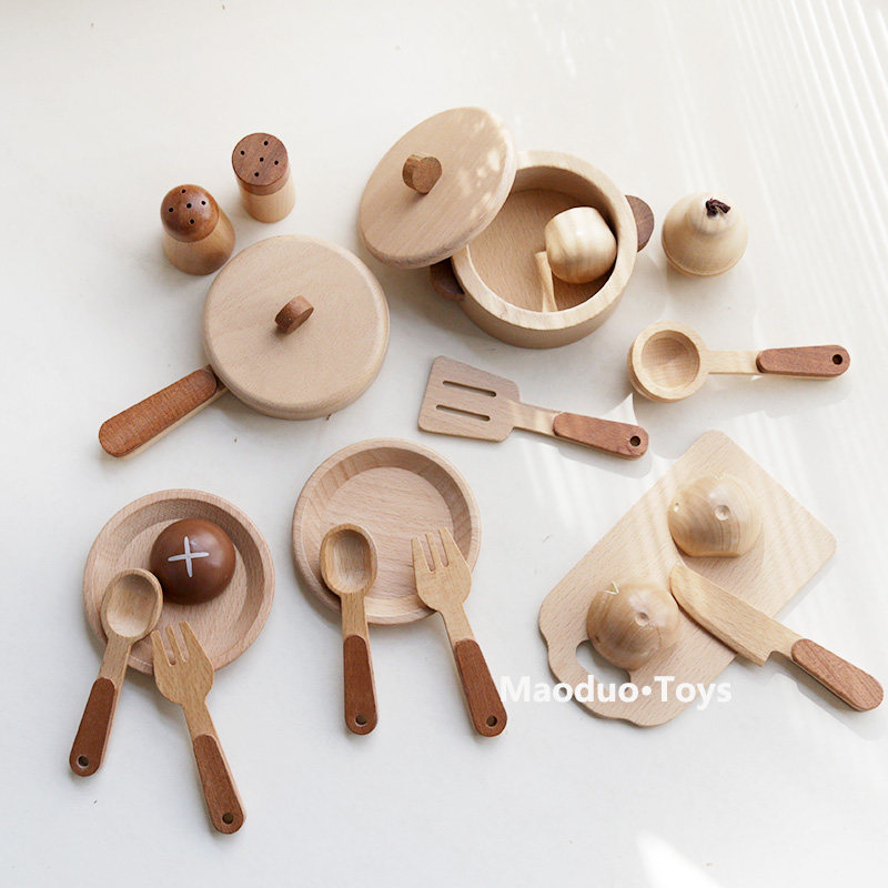 Maoduo Toys Drewniany Zestaw K – Kitchen Appliances And Utensils recenzja i cena