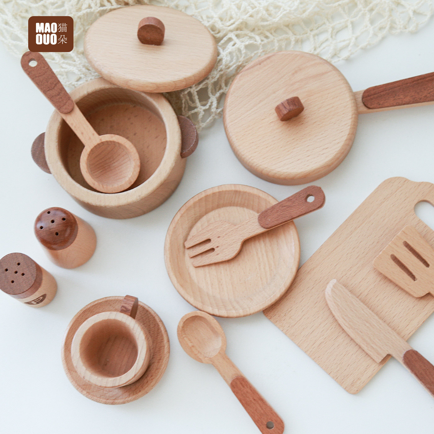 Maoduo Toys Drewniany Zestaw K – Kitchen Appliances And Utensils recenzja i cena